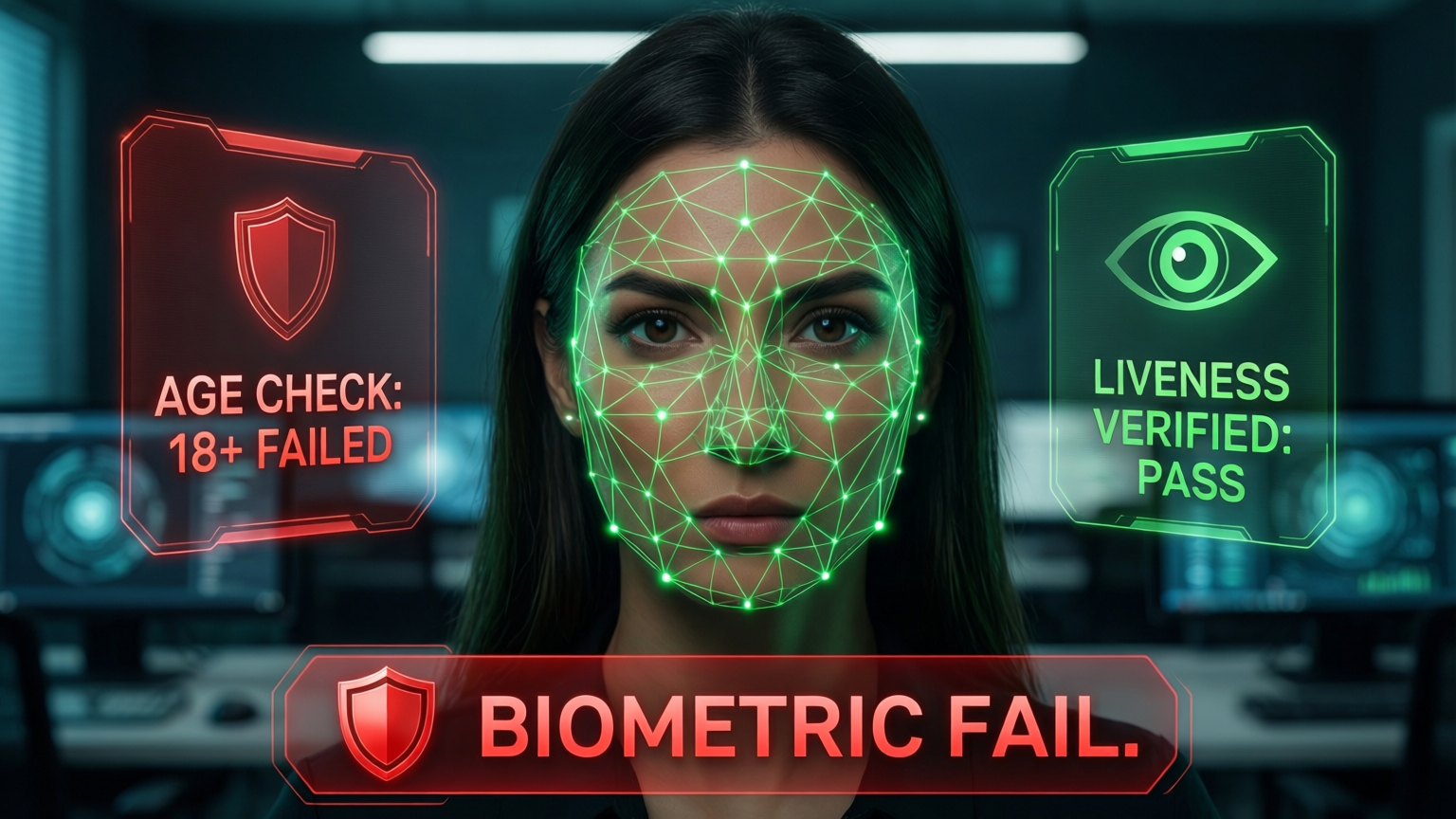 A live person whose age check is flagged